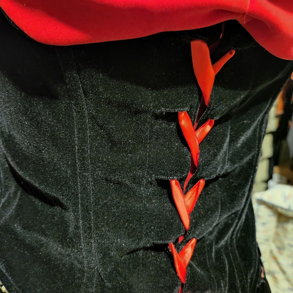 Velvet Corset Top - Picture 2 of 6